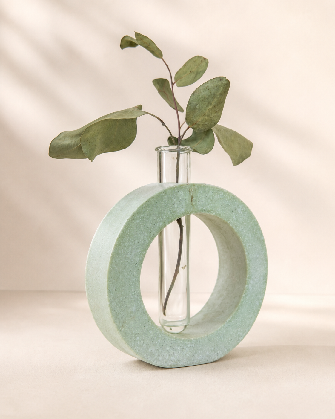 Forever Flowers in Sculptural Vase — Green — view 2