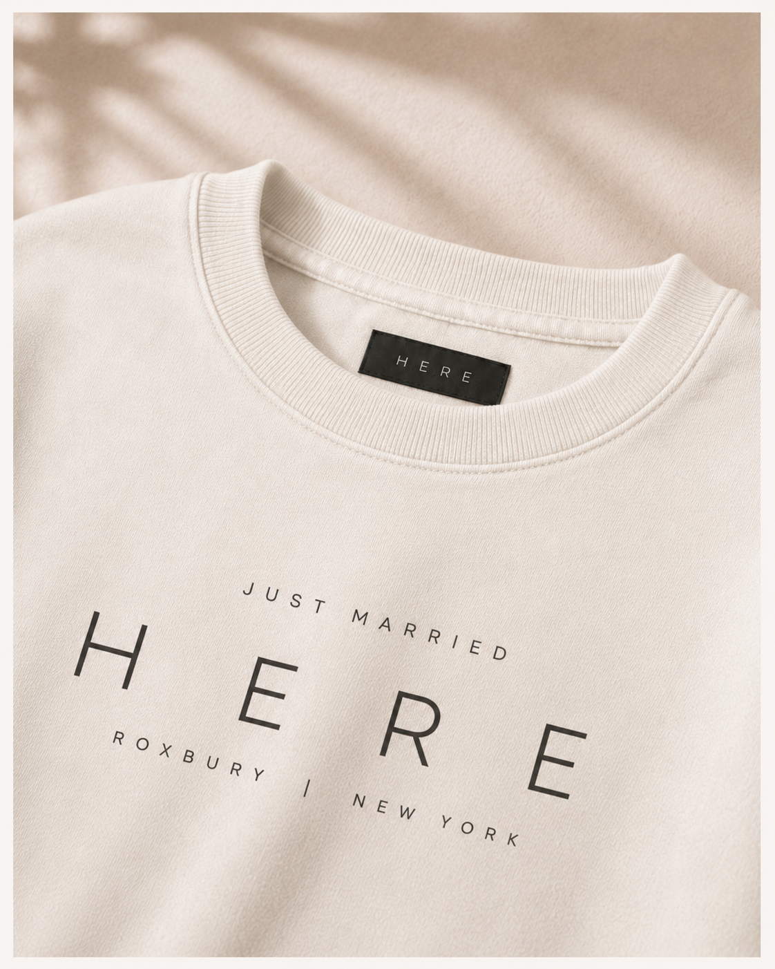 Just Married HERE Crewneck — view 2