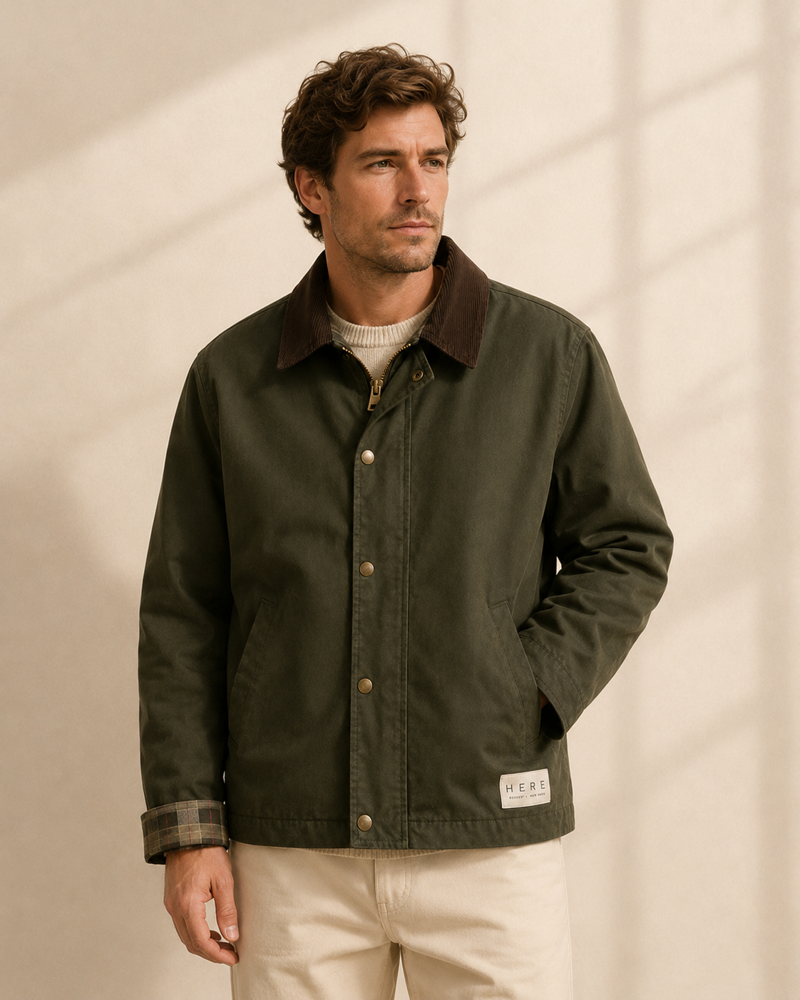 HERE Green Barn Jacket — view 3