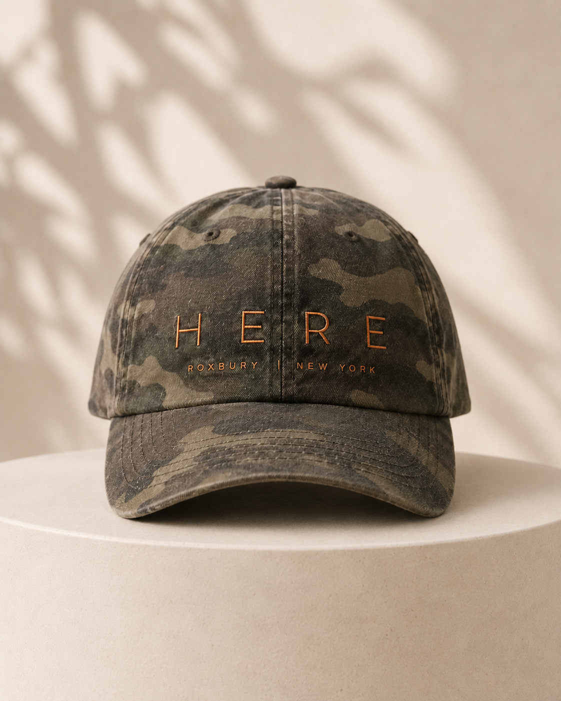 HERE Unisex Camo Baseball Hat